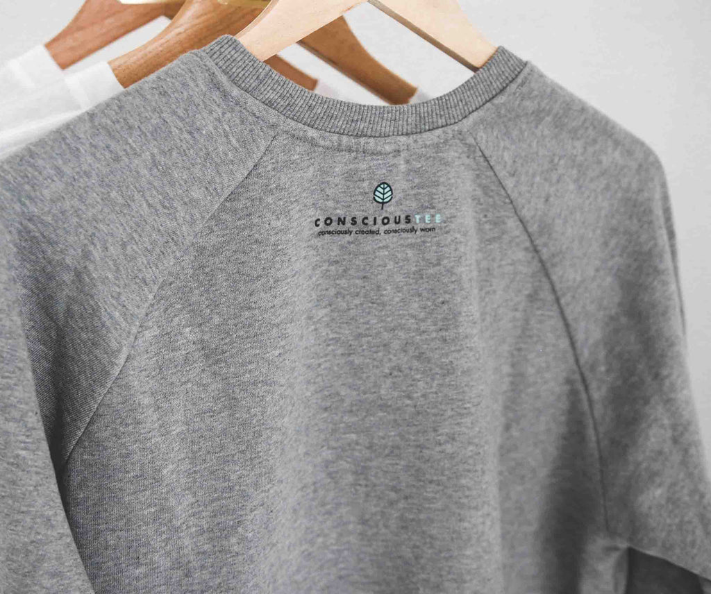 'Keep Going, Keep Growing' organic cotton sweatshirt