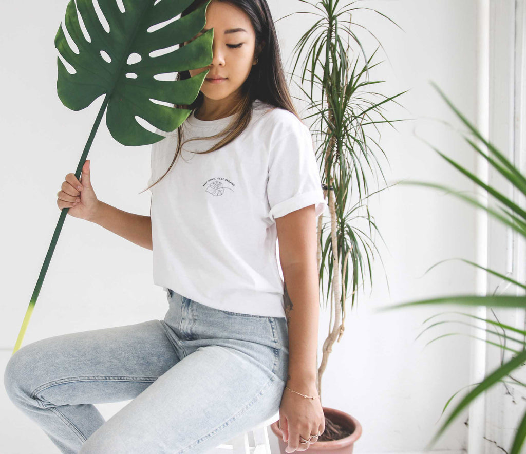 'Keep Going, Keep Growing' organic cotton tee