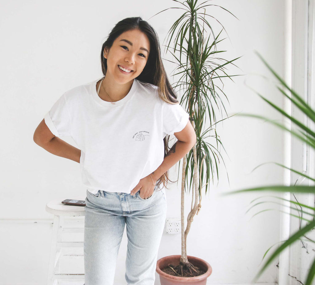 'Keep Going, Keep Growing' organic cotton tee