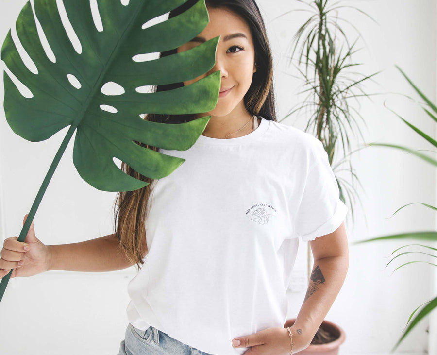 'Keep Going, Keep Growing' organic cotton tee